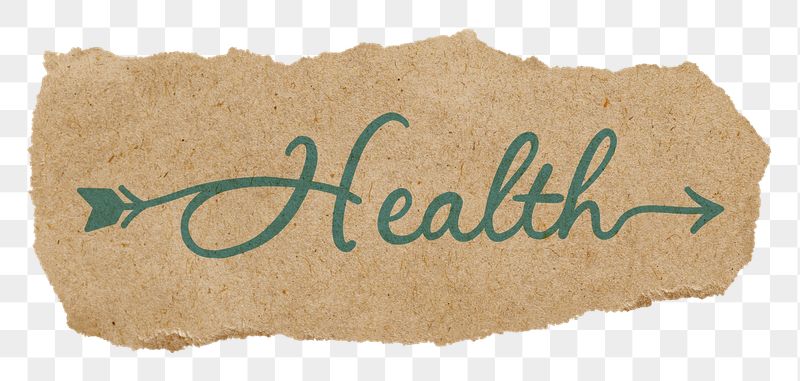 Health sticker png, ripped paper, | Free PNG - rawpixel