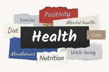 Health word, colorful ripped paper | Free PSD - rawpixel