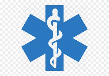 Healthcare, Heart Care, Heart Disease, Heart Health - Emergency Medical Service Logo