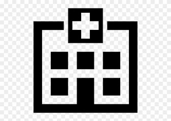 Healthcare Hospital Icon - Hospital Clip Art Black White