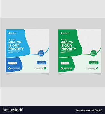 healthcare medical social media post template
