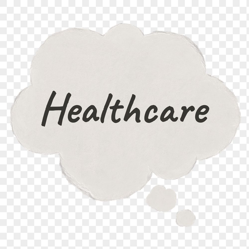 Healthcare png typography sticker, speech | Free PNG - rawpixel