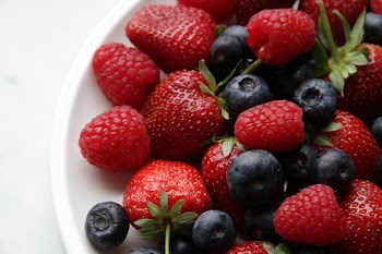 Healthy berries close up 