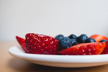Healthy berries for snack close up 