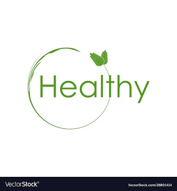Healthy brand text creative business logo vector image