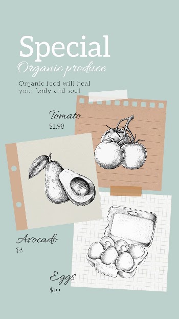 Healthy diet Facebook story template | Free Vector Template - rawpixel