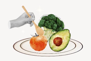 Healthy diet food plate, lifestyle | Free Photo - rawpixel