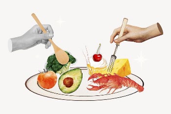 Healthy diet food plate, lifestyle | Free Photo - rawpixel