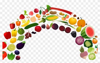 Healthy Diet Nutrition Health Food Fruit Clip Art - Fruit And Vegetable Rainbow