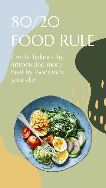 Healthy eating Instagram story template, | Free Vector Template - rawpixel