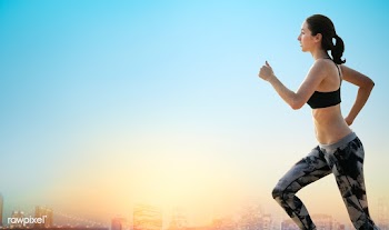 Healthy female jogger | Free stock psd mockup - 578940