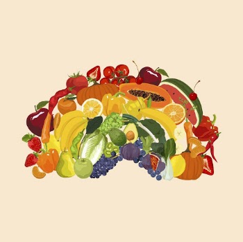 Healthy food clipart, fruits & | Free Photo Illustration - rawpixel