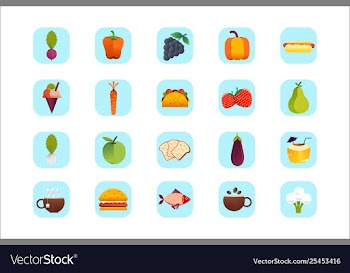 Healthy food icon vector image