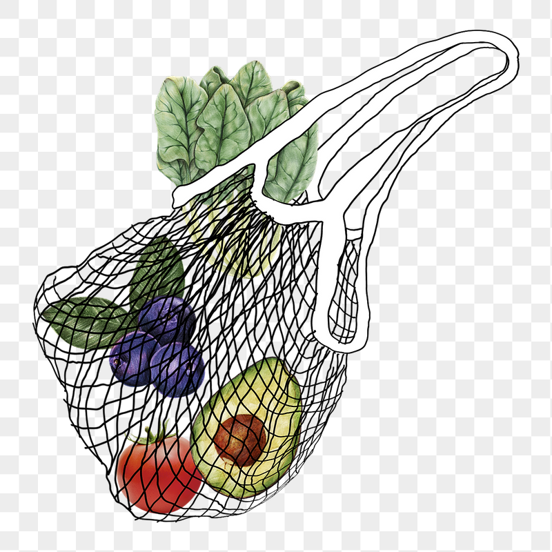 Healthy grocery bag png sticker, | Free PNG - rawpixel