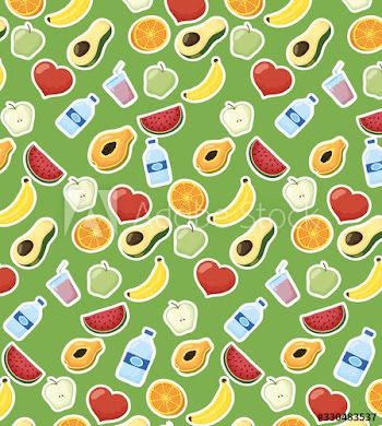 healthy lifestyle set of fruits