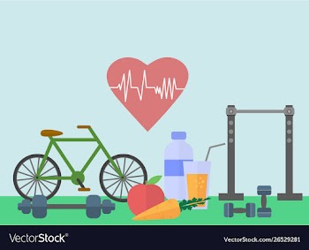 Healthy lifestyle vector image