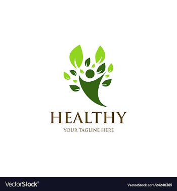 Healthy logo design vector image