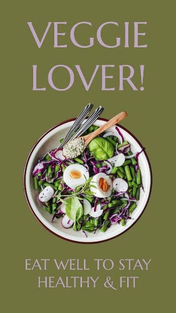 Healthy lunch Instagram story template, | Free Vector Template - rawpixel