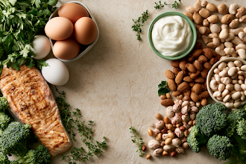 Healthy Protein Foods Flat Lay