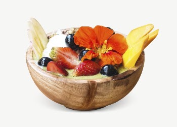 Healthy smoothie bowl collage element | Free PSD - rawpixel