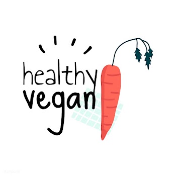 Healthy vegan with a carrot logo vector | Free stock vector - 537933