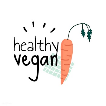 Healthy vegan with a carrot logo vector | Free stock vector - 537997