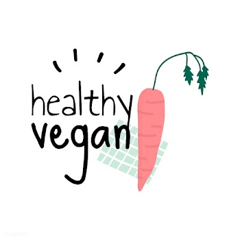 Healthy vegan with a carrot logo vector | Free stock vector - 538017