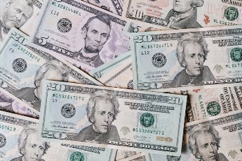 Heap of different nominal per dollars