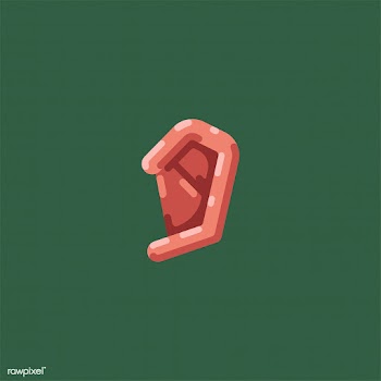 Hearing sensations ear icon illustration | Free stock vector - 504816