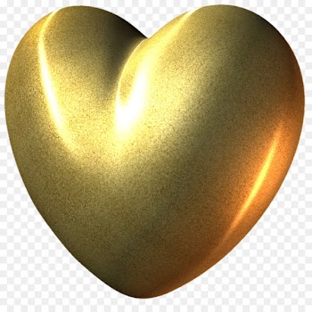 Heart 3D computer graphics Clip art - heart gold 