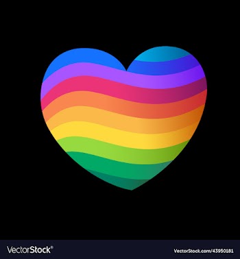 heart abstract colorful logo