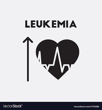 Heart and arrow symptoms of leukemia on bodies vector image
