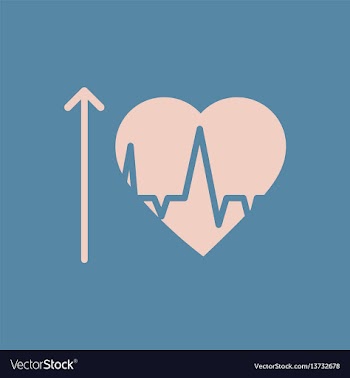 Heart and arrow various symptoms of leukemia on vector image