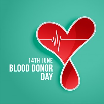 Heart and blood Free Vector