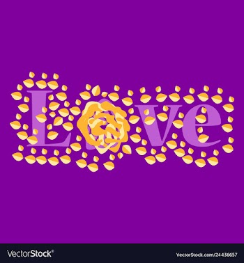 Heart and flowers gift for your loved vector image