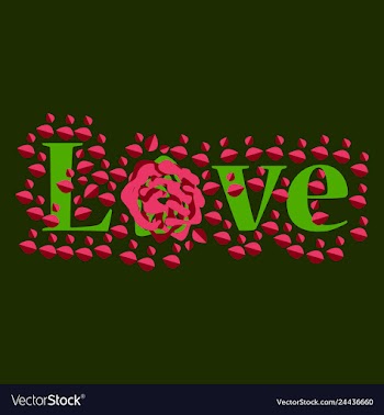 Heart and flowers gift for your loved vector image