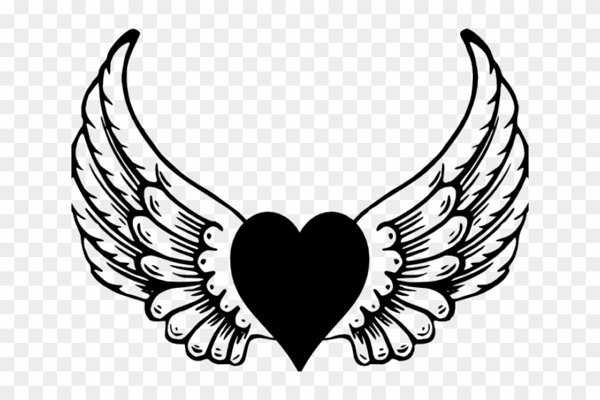Heart Angel Wings Svg
