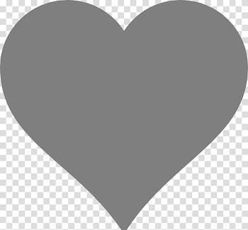 Heart Angle Pattern, Grey Heart transparent background PNG clipart