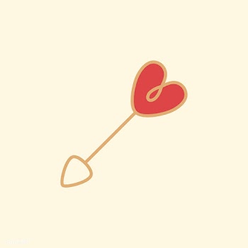 Heart arrow doodle icon | Free stock vector - 892993
