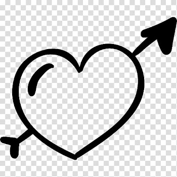 Heart Arrow, heart transparent background PNG clipart