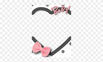 Heart Baby With Bow Frame By Thekarinaz On Deviantart - Baby Heart Frame Png