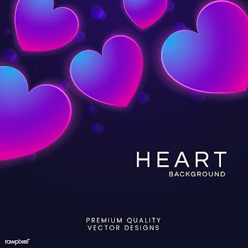 Heart background illustration | Free stock vector - 566043