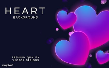 Heart background illustration | Free stock vector - 566045