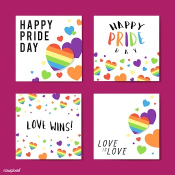 Heart background illustration set | Free stock vector - 566048