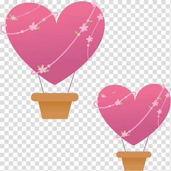 Heart Balloon Drawing, hot air balloon transparent background PNG clipart