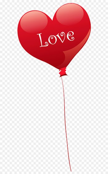 Heart Balloon Valentine's Day Clip art - Transparent Heart Love Balloon PNG Clipart 
