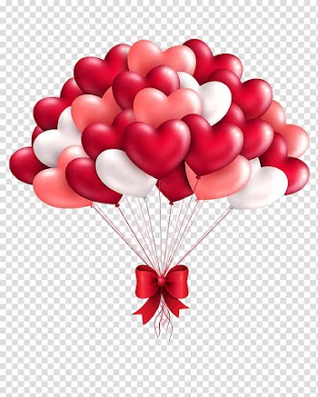 Heart Balloon Valentine's Day Gift , Heart-shaped balloon transparent background PNG clipart