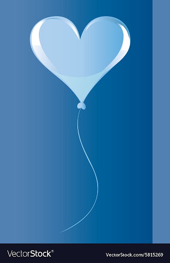 Heart balloon vector image