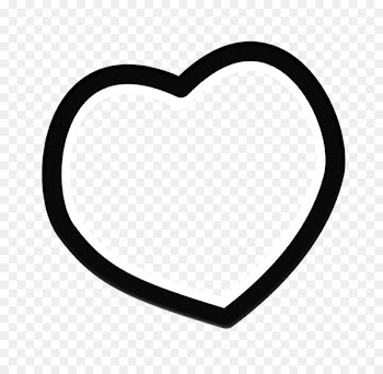 Heart Black and white Clip art - Image Of A Heart Shape 