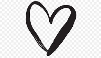 Heart Black and white Wedding dress - heart 